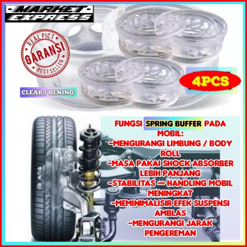 Paket Spring Buffer Stabilizer Clear Avanza 2008 Depan Dan Belakang Peredam suspensi per damper mobi