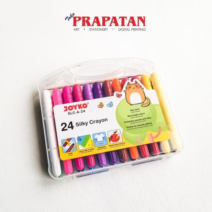 

JOYKO SILKY CRAYON 24 WARNA SLC-A-24