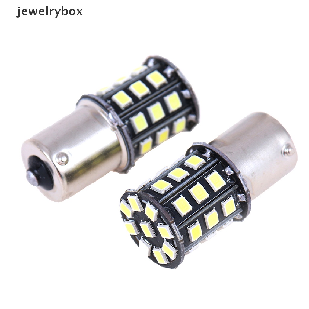 (Box) 4 Pcs Bola Lampu LED 1156 BA15S 2835 33-SMD Warna Putih Untuk Sinyal Sein / Rem Mobil