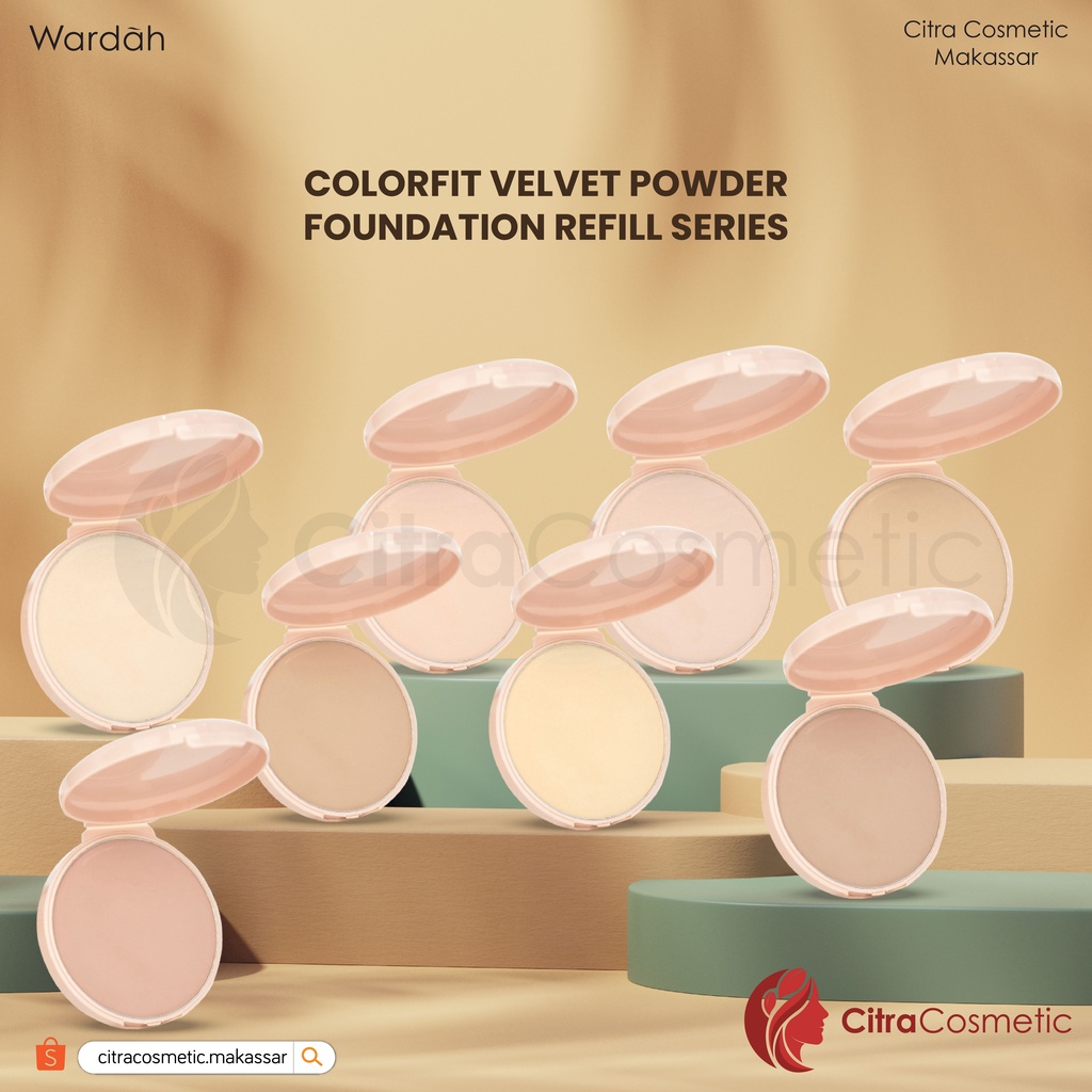 Wardah Refill Colorfit Velvet Powder Foundation Series