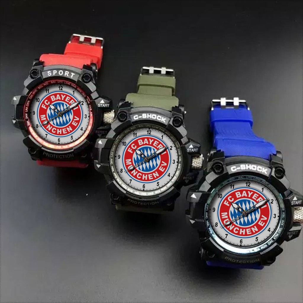 (EXCLUSIVE) JAM TANGAN BAYERN MUNCHEN 2 (STRAP WARNA)