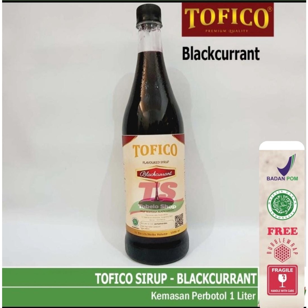 

Tofico Syrup blackcurrant Natural Flavour 1 Liter Tofico sirup blackcurrant