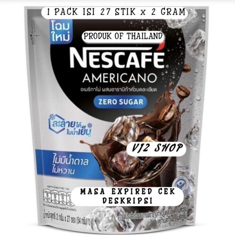 

Nescafe Americano Zero Sugar Kopi Hitam Tanpa Gula