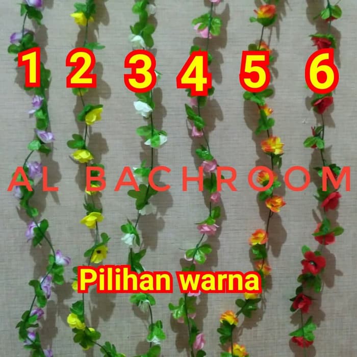 Bunga rambat dekorasi kecil 120cm bunga mawar rambat artificial bunga plastik tanaman rambat artificial mawar bunga hias dekorasi artificial home decor-3