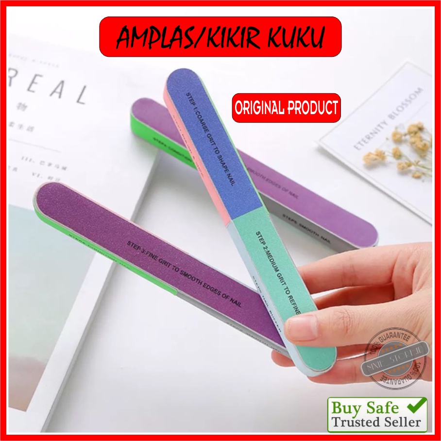 KIKIR KUKU MANICURE PEDICURE NAIL ART BUFFUR AMPLAS PENGKILAT KUKU 7 in 1 SIMPLE BAGUS MURAH