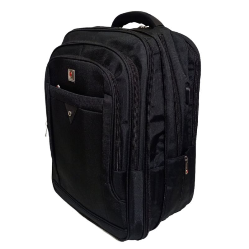 Tas ransel  laptop backpack tas travel polo classic exspanding USB super jumbo 20 &quot; inchi  9065