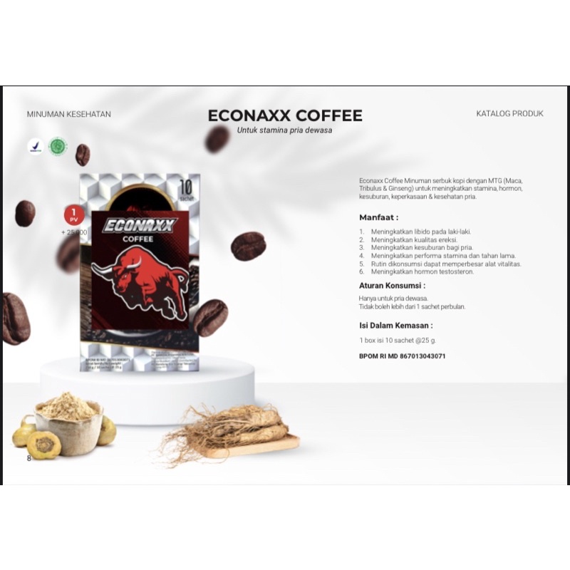 Econaxx Coffee 1 Box 100% Original 