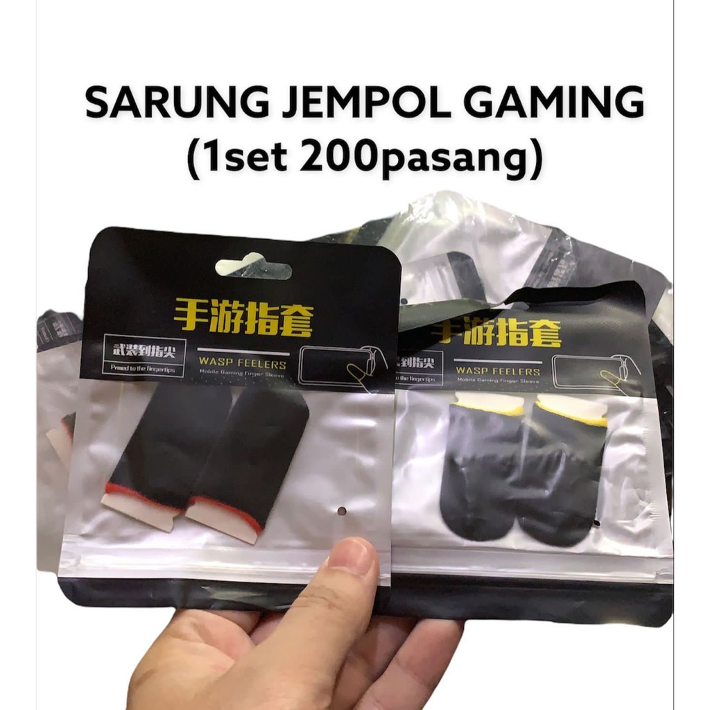 Sarung Tangan Jempol 1 Pasang Sarung Jari Gaming Anti Basah/Anti Kering Sarung FF Game PUBG