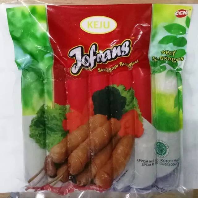 

Jofrans sosis bakar sapi keju jumbo 500gr 7s