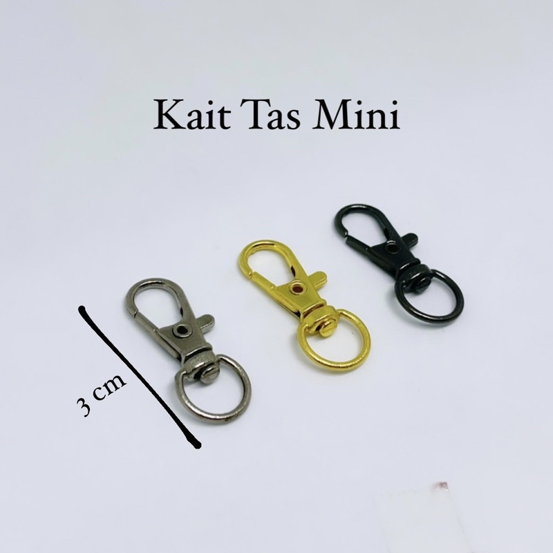 Pengait Tas Besi Mini / Kait Kecil Kew Kew