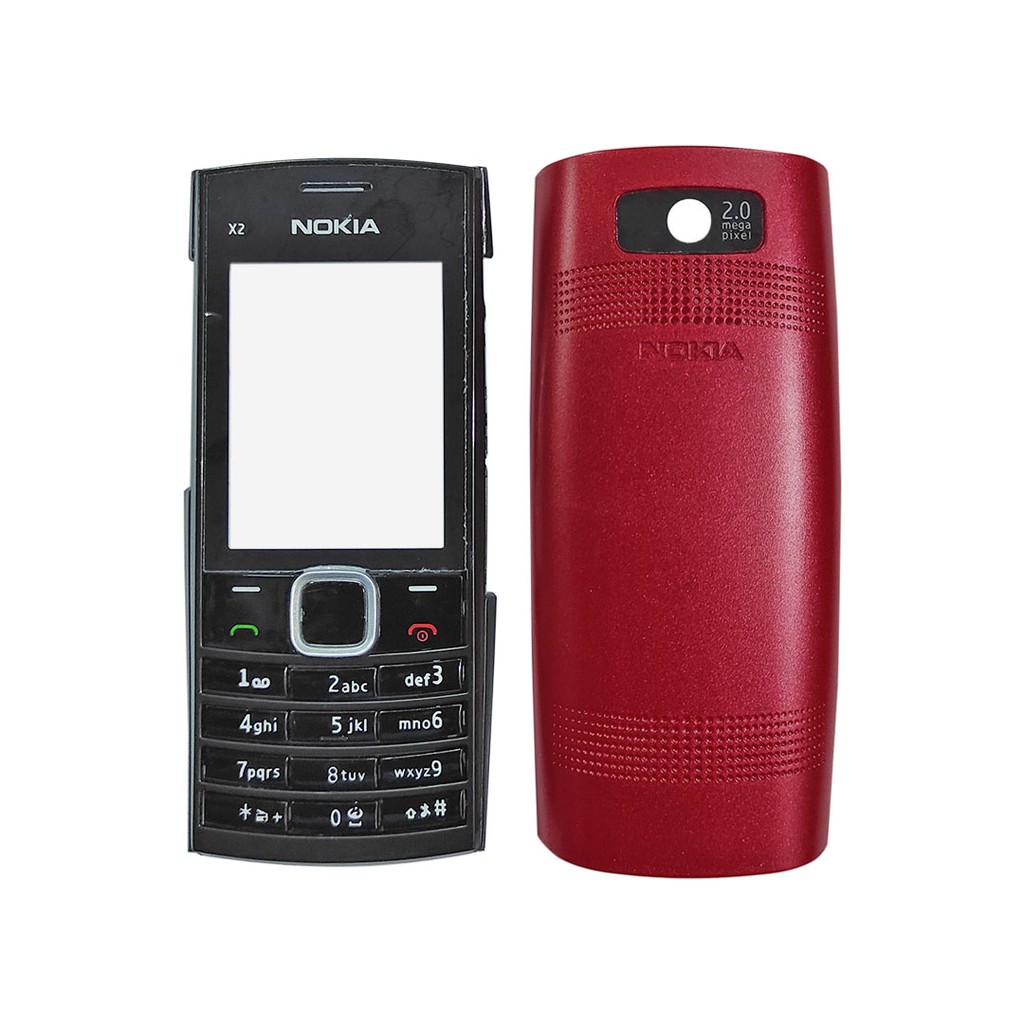 CASING NOKIA X2-02 KESING + BACK COVER / WARNA RANDOM