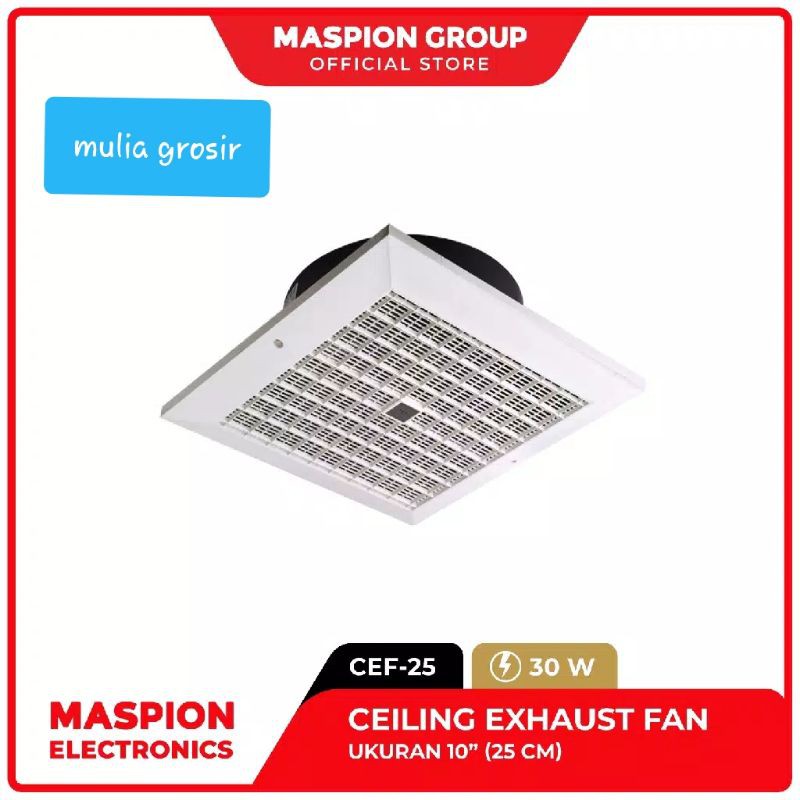 Exhaust Fan Plafon Maspion 10&quot; CEF 25 / Kipas Hisap