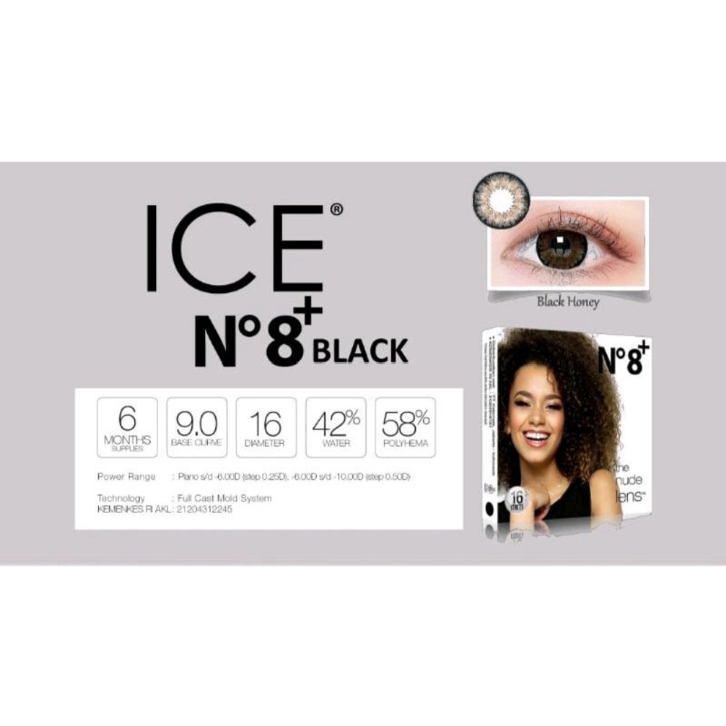 {BISA COD} SOFTLENS ICE N8+ / N.8+ BY EXOTICON MINUS -2.75 SD -6.00