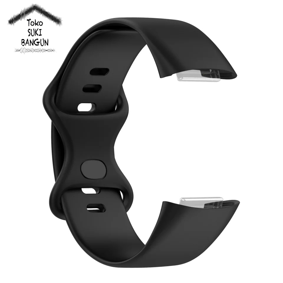 TALI JAM Fit Charge 5 Rubber Silicone PLAIN Watch Band Strap