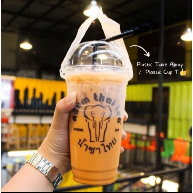 ☘️FATIN☘️ISI +- 110 PC/ KANTONG PLASTIK CUP T/PLASTIK TAKEAWAY BUBBLE BOBA,JUZ