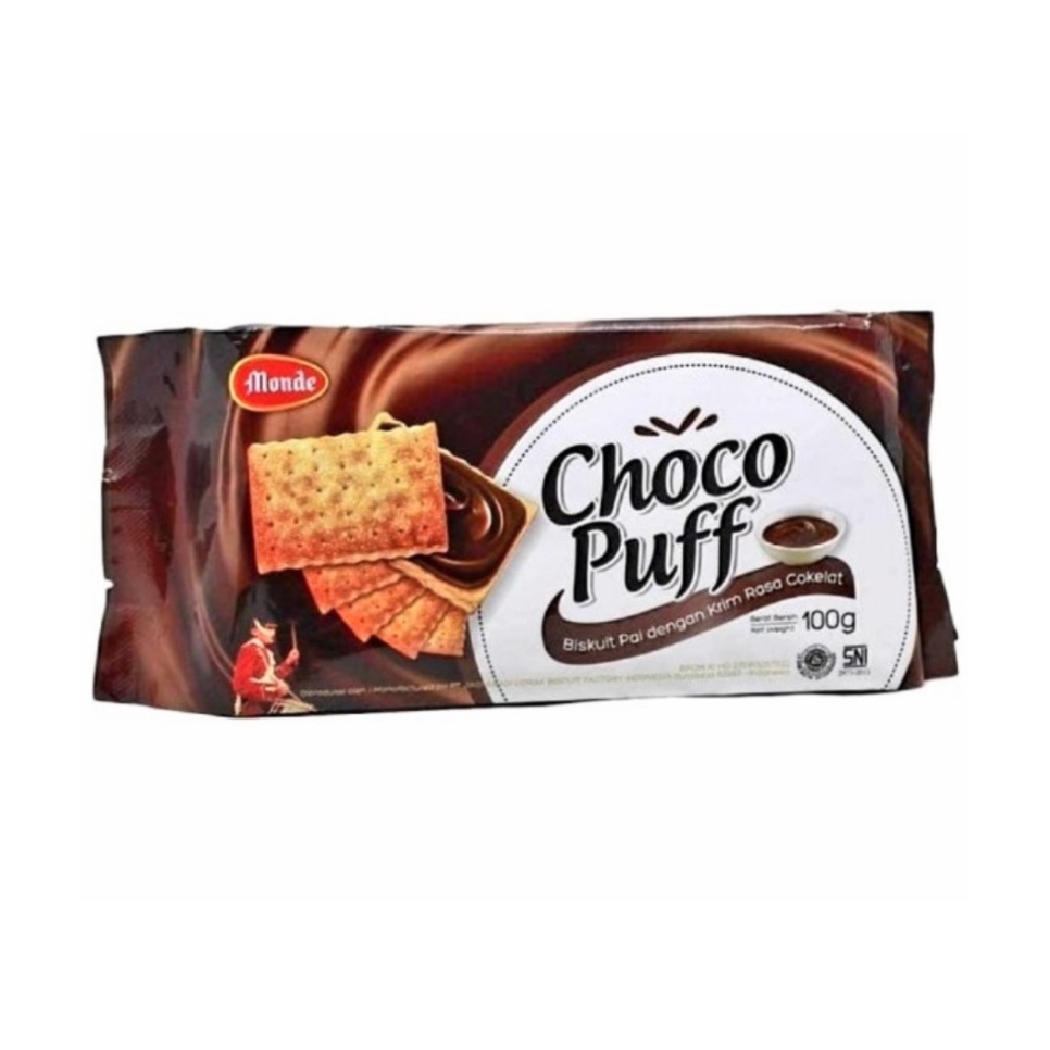 

Monde Choco / Lemon Puff Biskuit Pai 100 gram