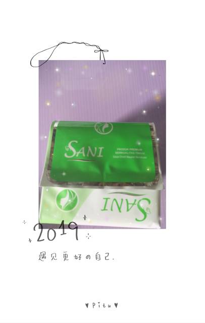 SANI HIJAU pembalut wanita  PANTYLINER 15CM .SEPACK 25 PCS