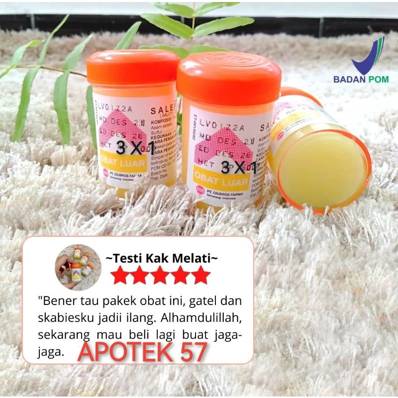 Obat Gatel Salep Gatal Paling Ampuh Mengobati Gatel Kulit Panu Kadas Kudis Kurap Herpes Jamur Eksim Kutu Air Salep Belerang 2-4 Salep itchy 234-2 gratis 1 = 3 Botol