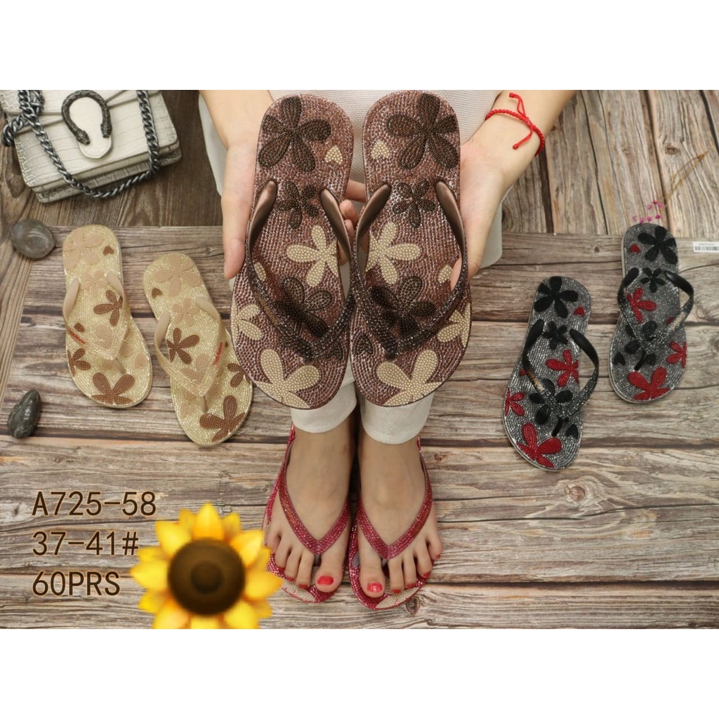 Sandal Karet Jelly Wedges Wanita import Model Terbaru Original Kekinian by AGUNG STYLE Balance A725-58