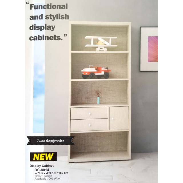 Lemari Hias Expo DC8014 - Lemari Hias Murah Medan Elegan Minimalis