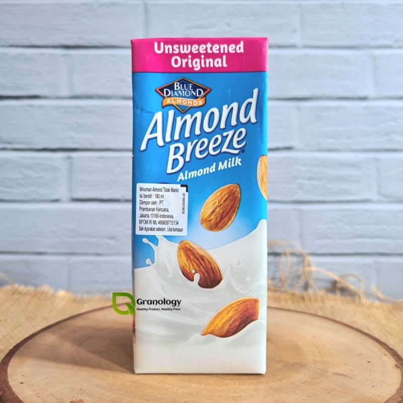 Blue Diamond Almond Breeze Milk / Susu Almond 180 ml - Unsweetened OrI