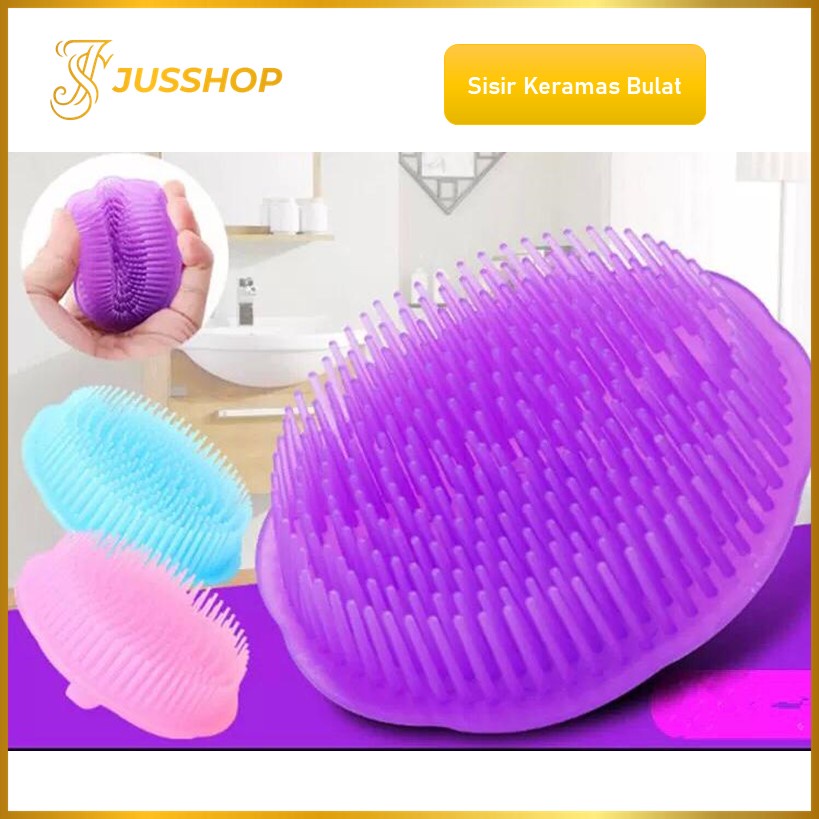 Sisir Keramas Bulat Sisir Sikat Rambut Pijat Head Massage Anti Ketombe