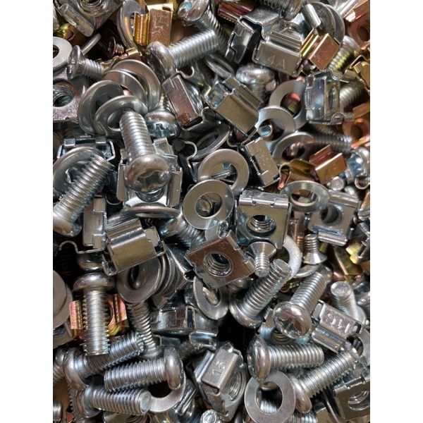 Jual Cagenut Cage Nut M6 Rackmount Wallmount 1 Set Ring Plat M6 Baut JP