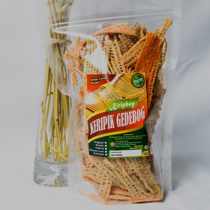 

Kripbog Keripik Gedebog (100 gram)