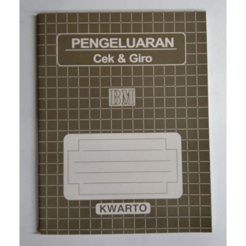 

Buku Pengeluaran Cek & Giro Kwarto