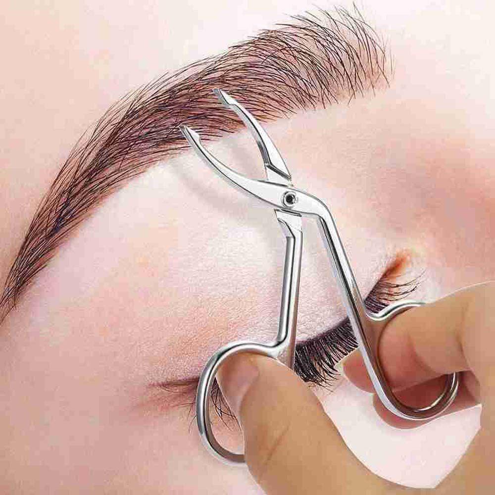 Needway Tang Alis Pencabut Alis Stainless Steel Alat Kecantikan Elbow Hairs Puller