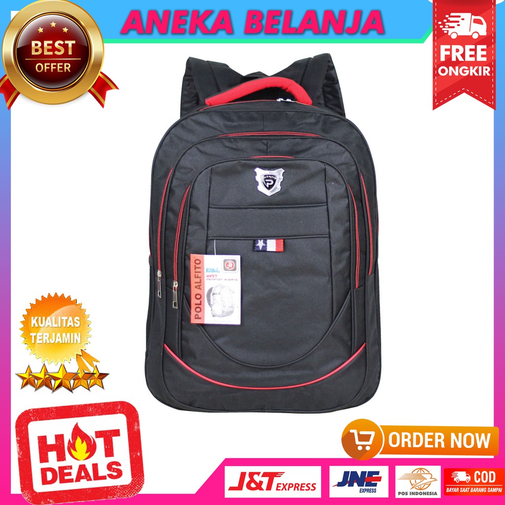 New Arrival Tas Punggung Khusus Cowok Tas Sekolah Casual Alfito Murah Stylish Multifungsi Ekonomis