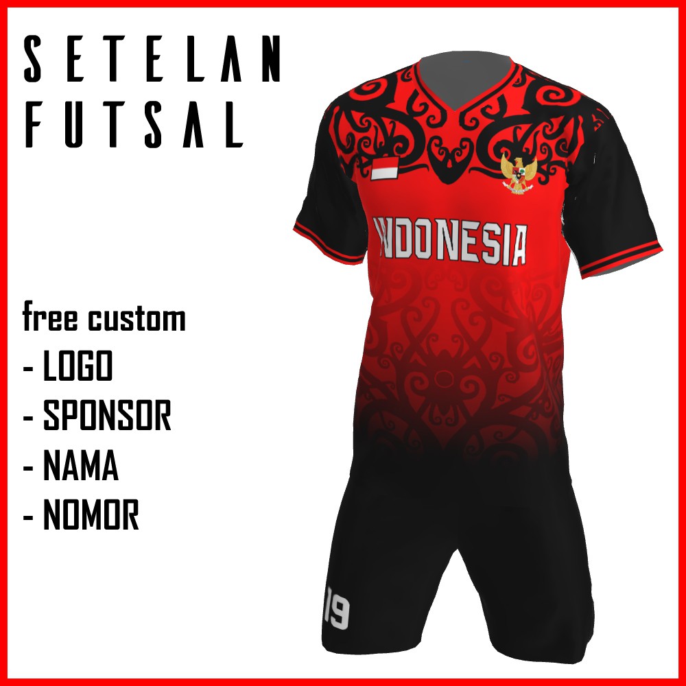 Bikin Jersey Futsal Custom Printing , Baju Kaos Jersey Setelan