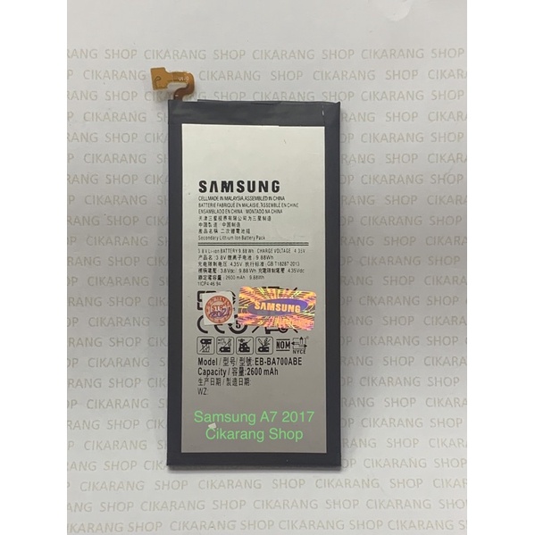 Batre Baterai Battery Samsung Galaxy A7 2017 EB-BA720ABE Original 100%