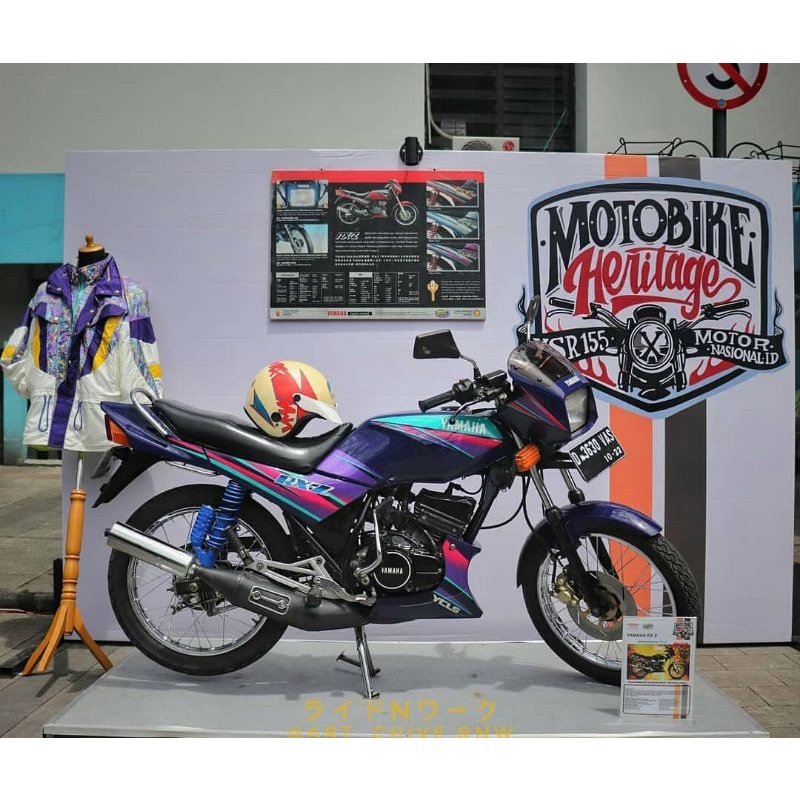 Striping Lis Sticker Standar Ori Yamaha RXZ 1997 Striping Rxz Sticker Rxz