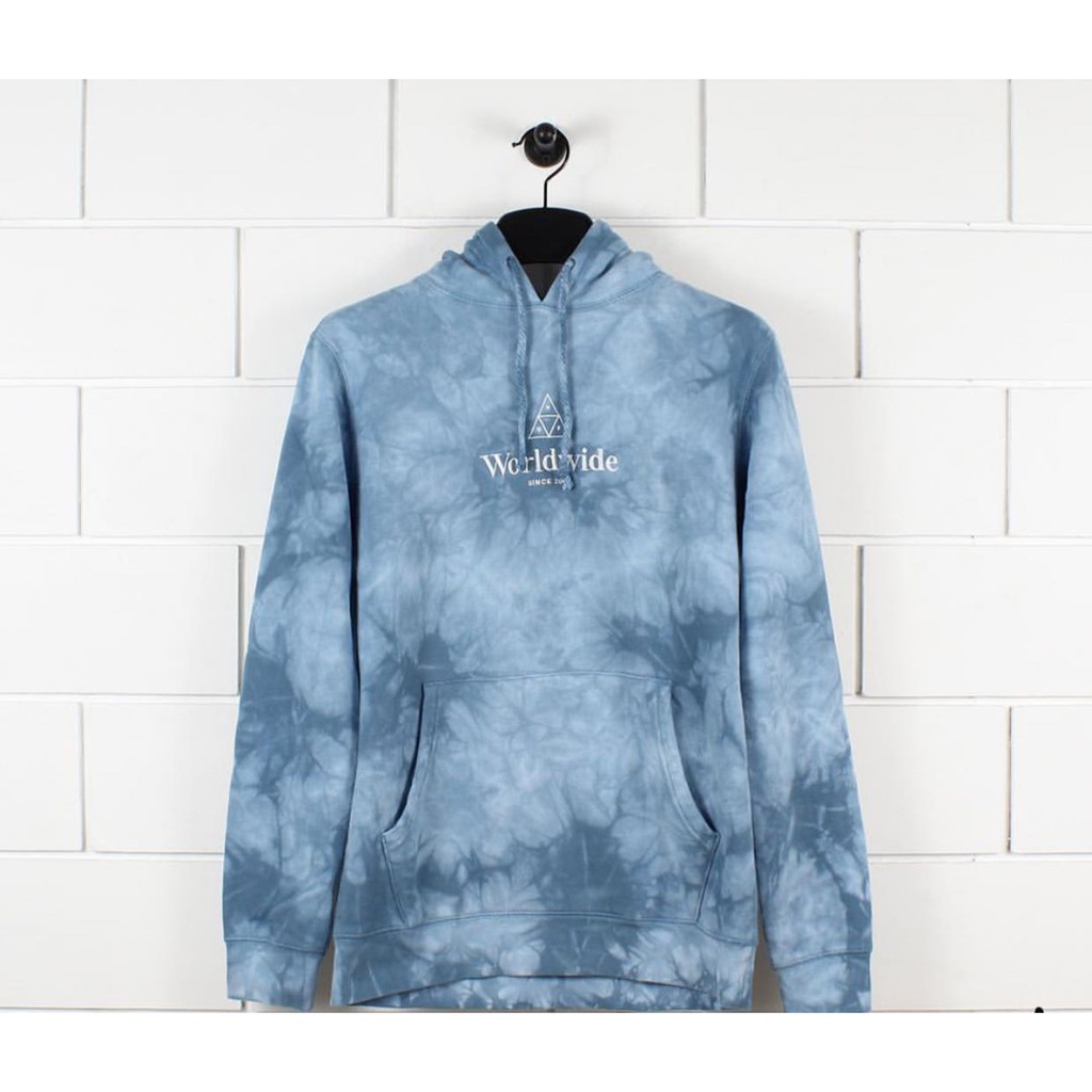 huf worldwide light blue hoodie