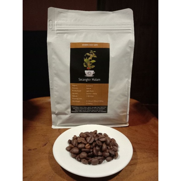 

500 GRAM KOPI ARABIKA ACEH GAYO | ROAST BEAN ARABIKA | BIJI KOPI ACEH GAYO | SECANGKIR MALAM