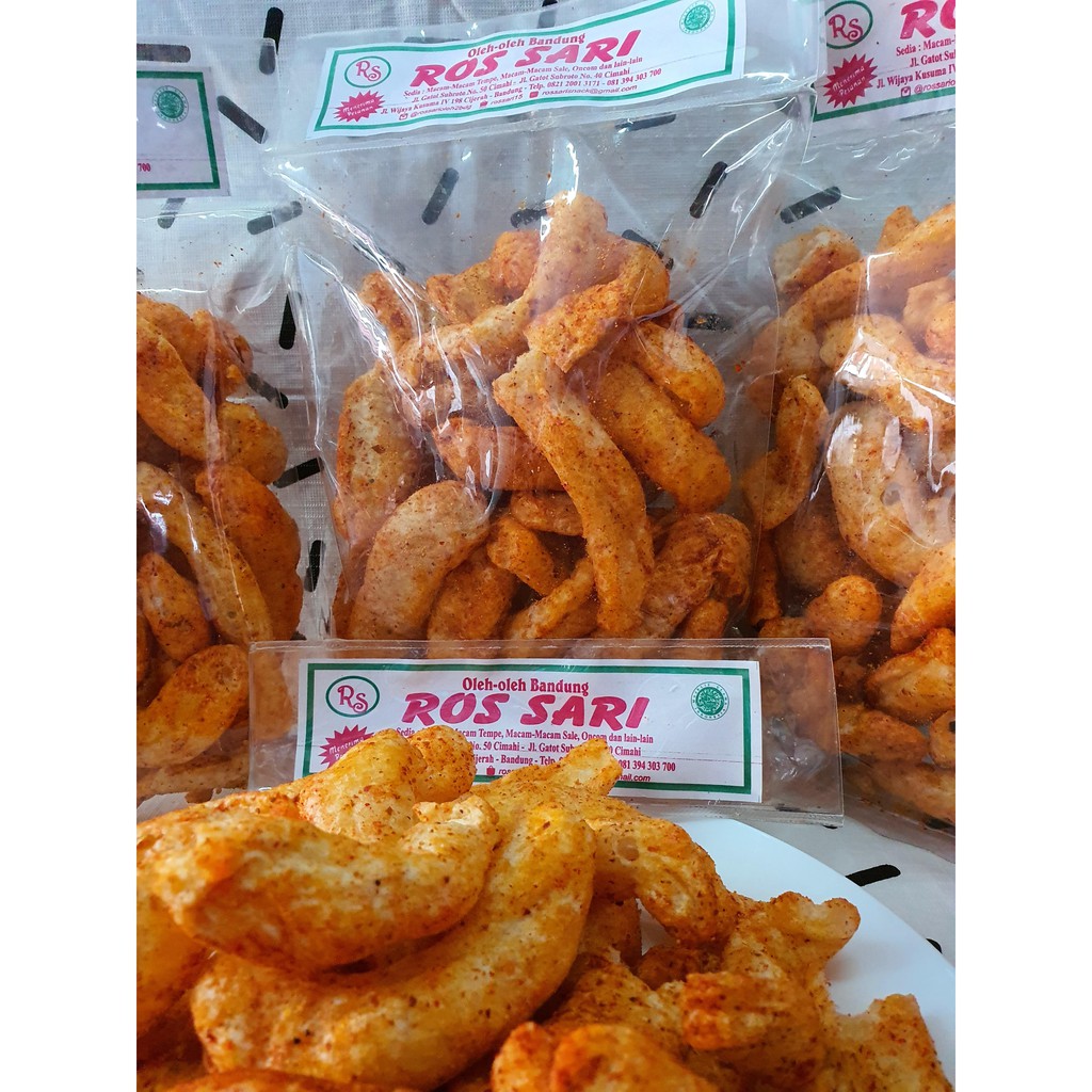 Batagor Goreng Kering Pedas 150Gr Oleh Oleh Bandung