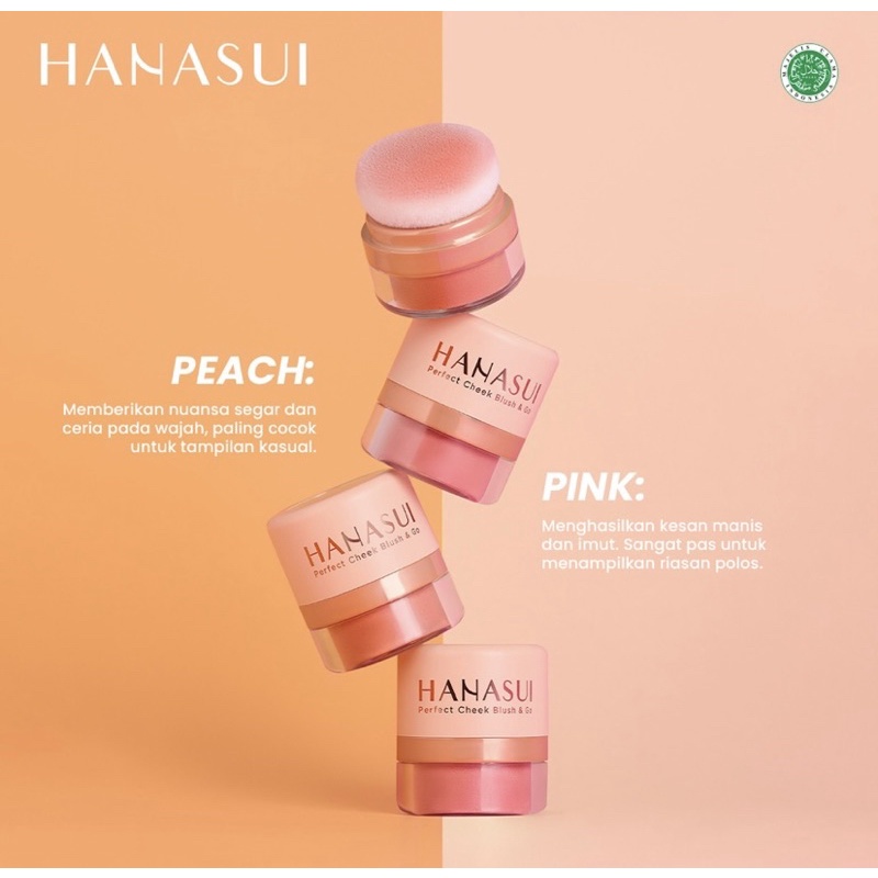 HANASUI PERFECT BLUSH ON &amp; GO POWDER /BUBUK PERONA PIPI/BLUSH ON HANASUI