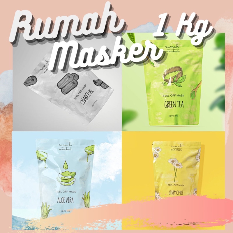FREE GIFTS [CABANG RESMI] 1KG Peel Off Mask by Rumah Masker