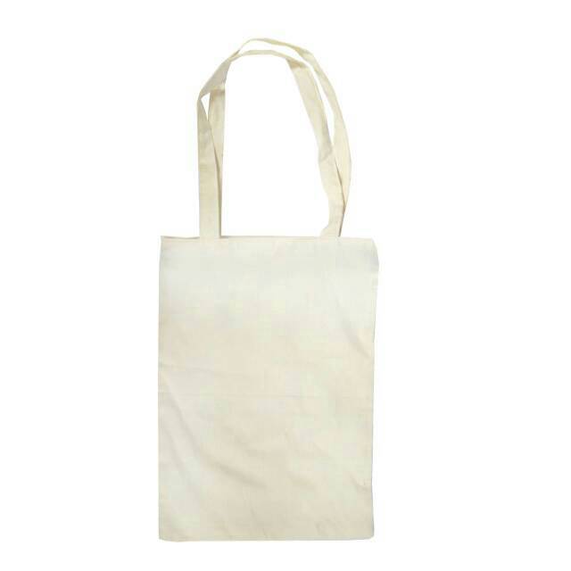 Totebag Putih Polos | Tas totebag pria wanita blacu ressleting ( COD BAYAR DITEMPAT )Pake Resleting