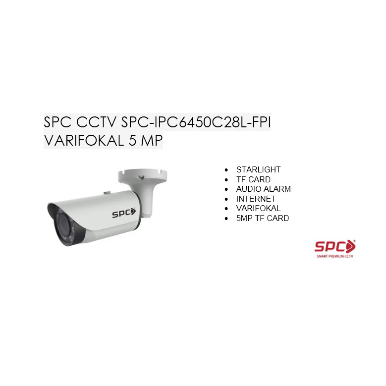 SPC CCTV SPC-IPC6450C28L-FPI VARIFOKAL 5 MP
