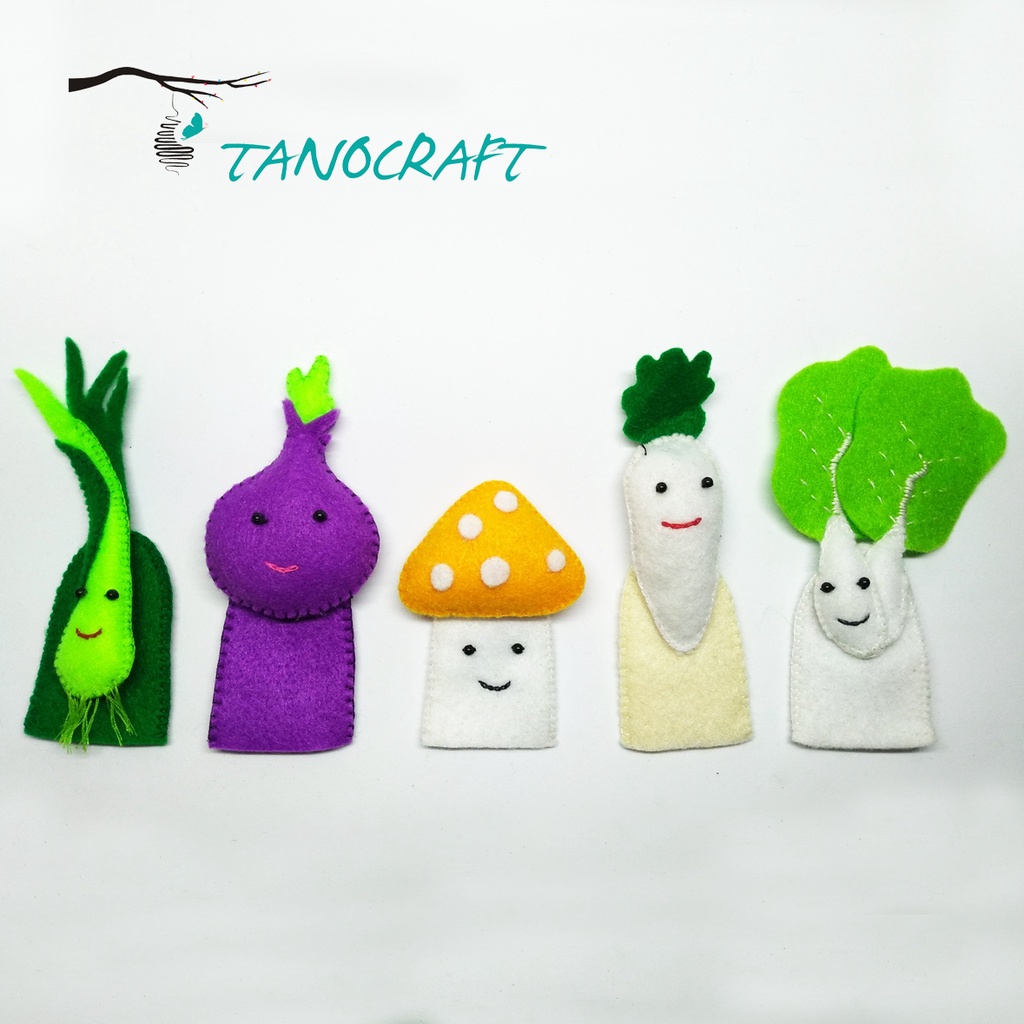 Boneka Lucu Boneka Jari Boneka Dongeng Boneka sayur isi 5 pcs paket 1