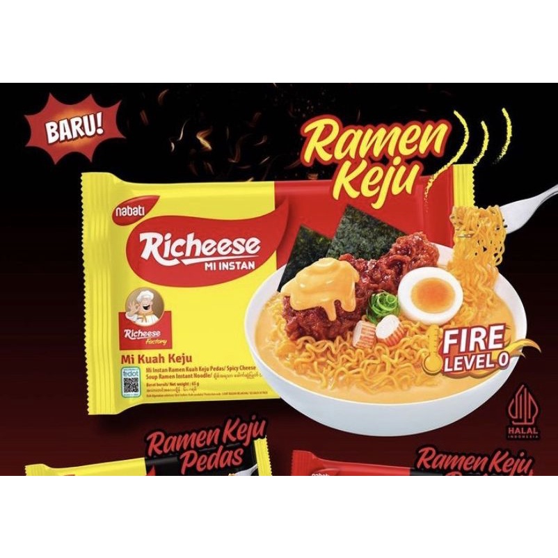 

Mi Richeese Keju Ramen Kuah Level 0 Murah