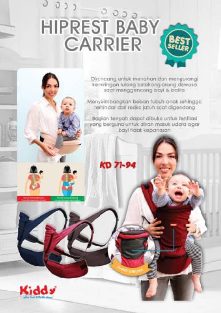 GENDONGAN KIDDY 2 IN 1 Kiddy hipseat hiprest Baby Carrier  2in1 s1