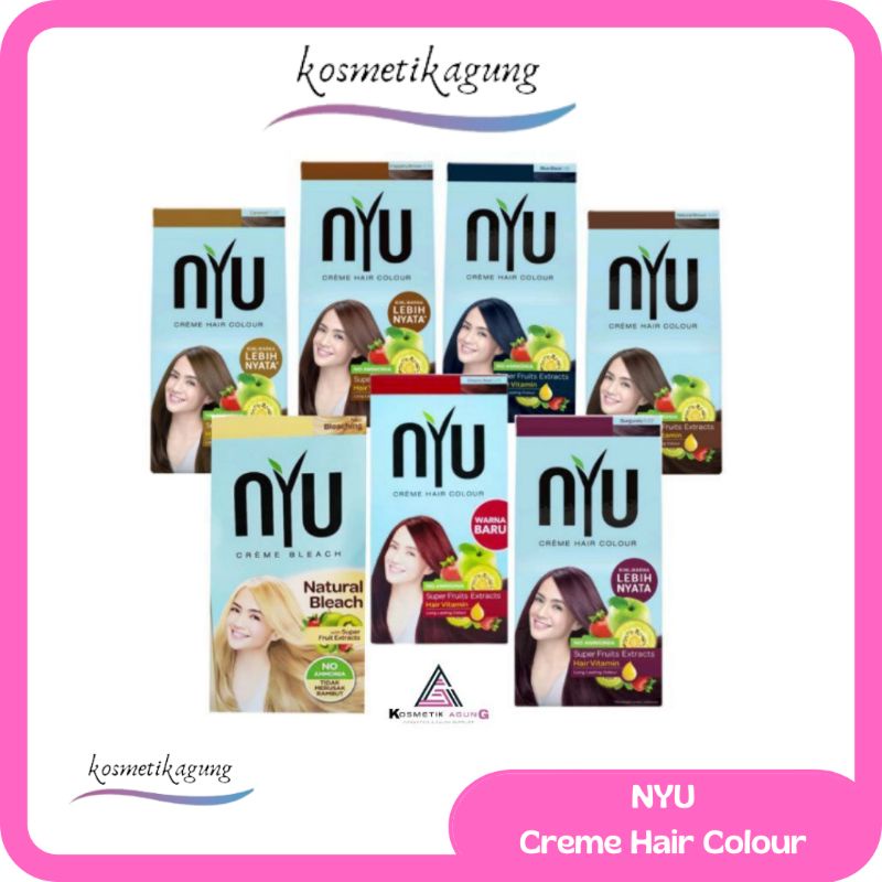 NYU Creme Hair Color | Box | Henna Shampoo | Sachet