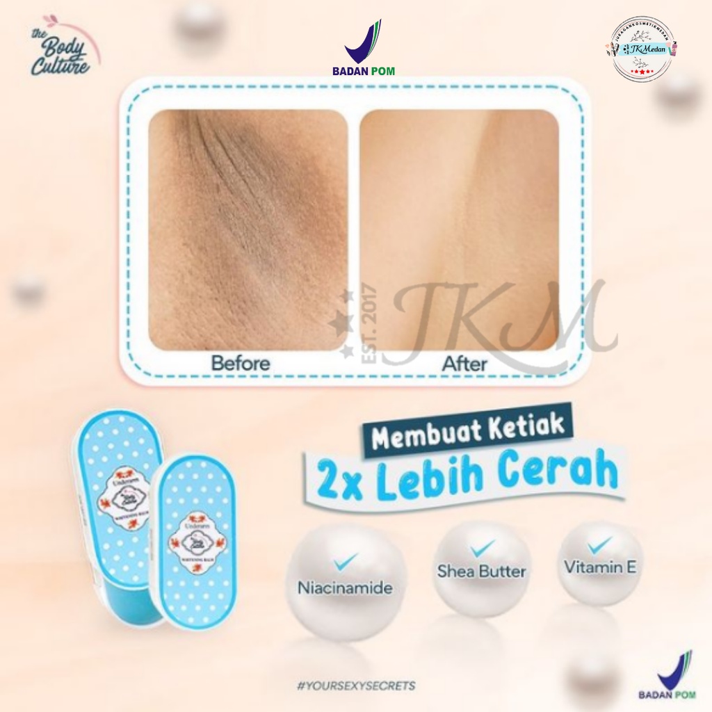 UNDERARM WHITENING BALM THE BODY CULTURE TOPPING BALM PLUS PEMUTIH KETIAK PEMUTIH SELANGKANGAN