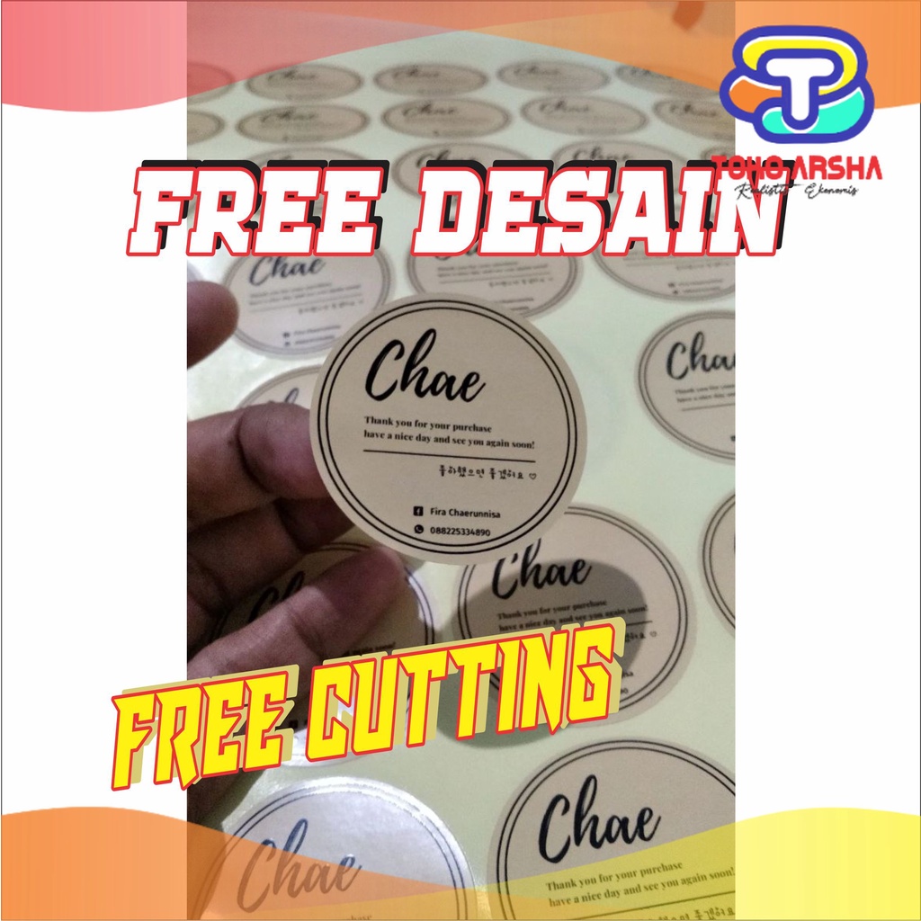 

FREE DESAIN CUSTOM (HARGA PROMO) STIKER LOGO PRODUK OLSHOP COCOK BUAT Toko_ARsha