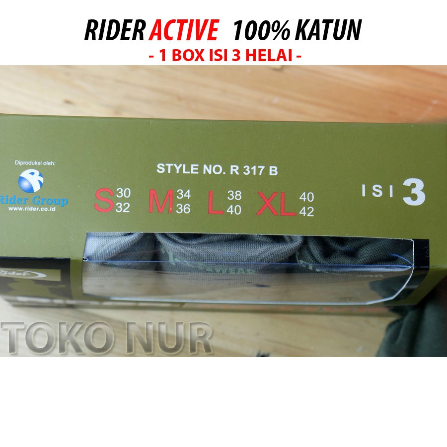 Celana Dalam Rider Active paket 3 Helai