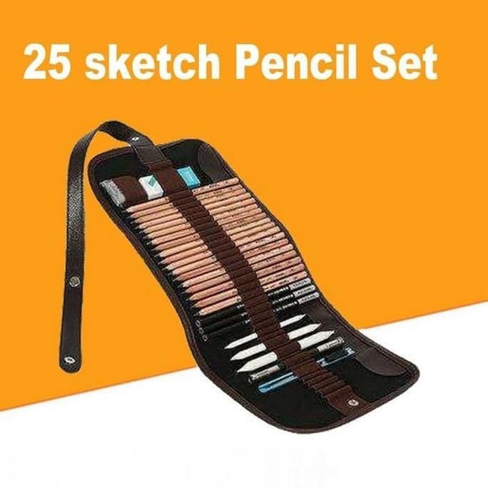 

jual set 29 pensil sektsa gambar sketch drawing pencil free pouch exclusive
