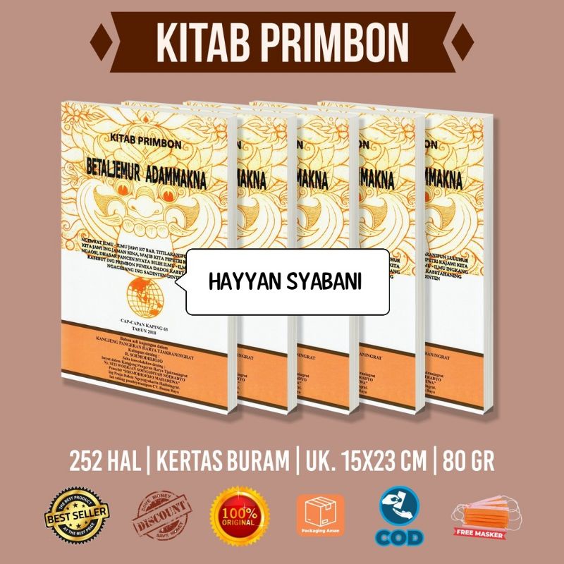 Kitab Primbon / Buku Primbon Betaljemur Adammakna